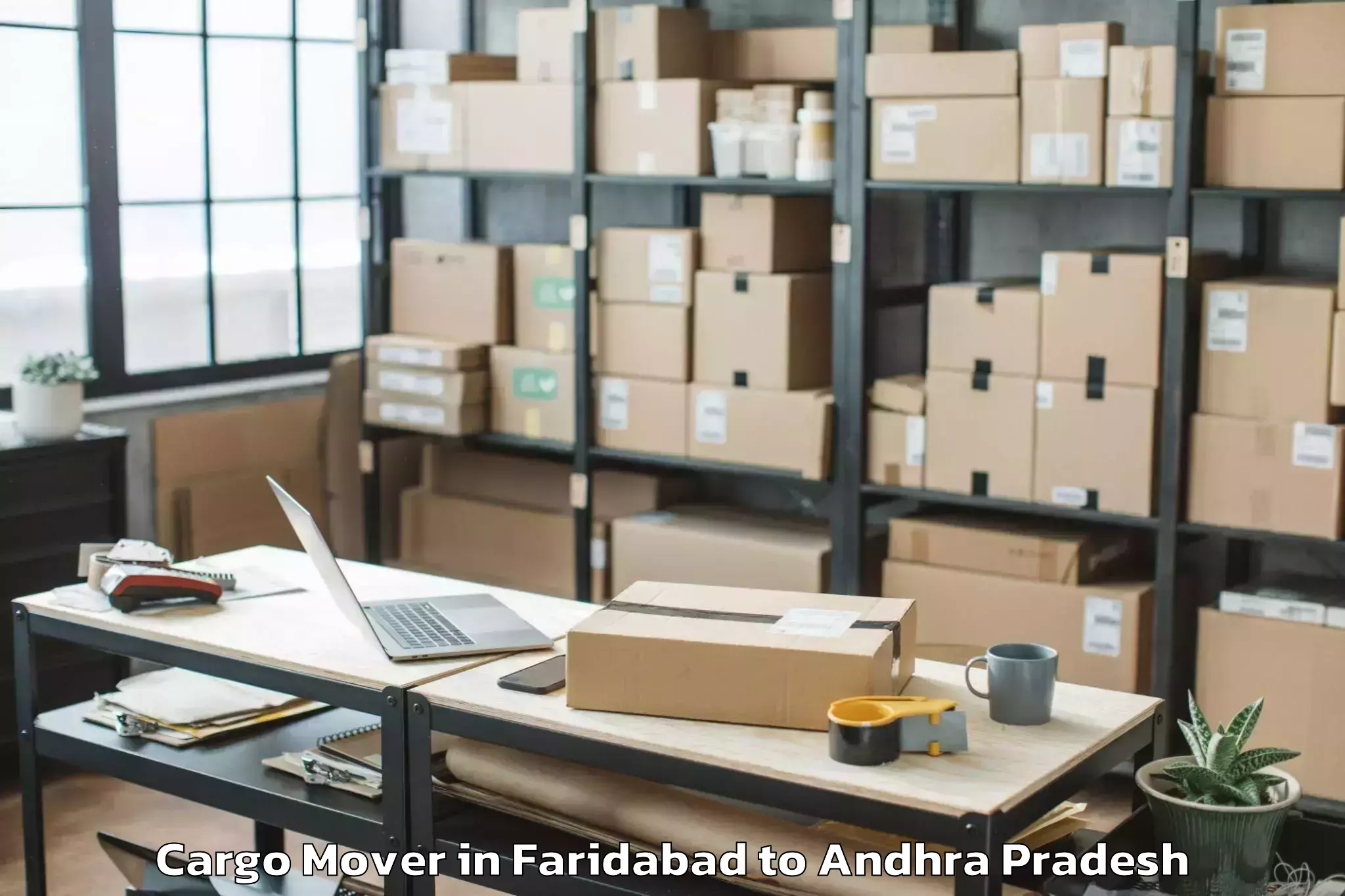 Top Faridabad to Bukkaraya Samudram Cargo Mover Available